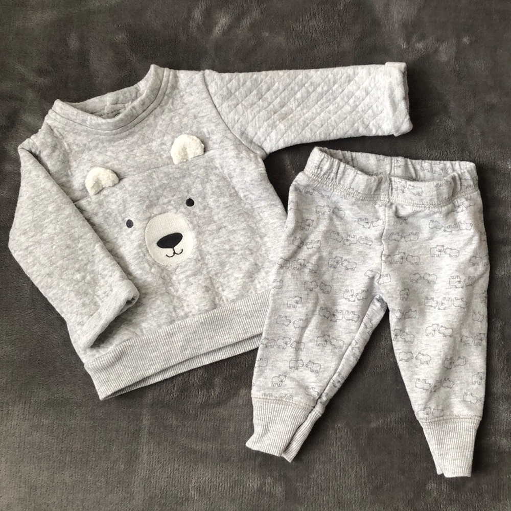 Baby boy Carters Bear Sweater & Pants Set